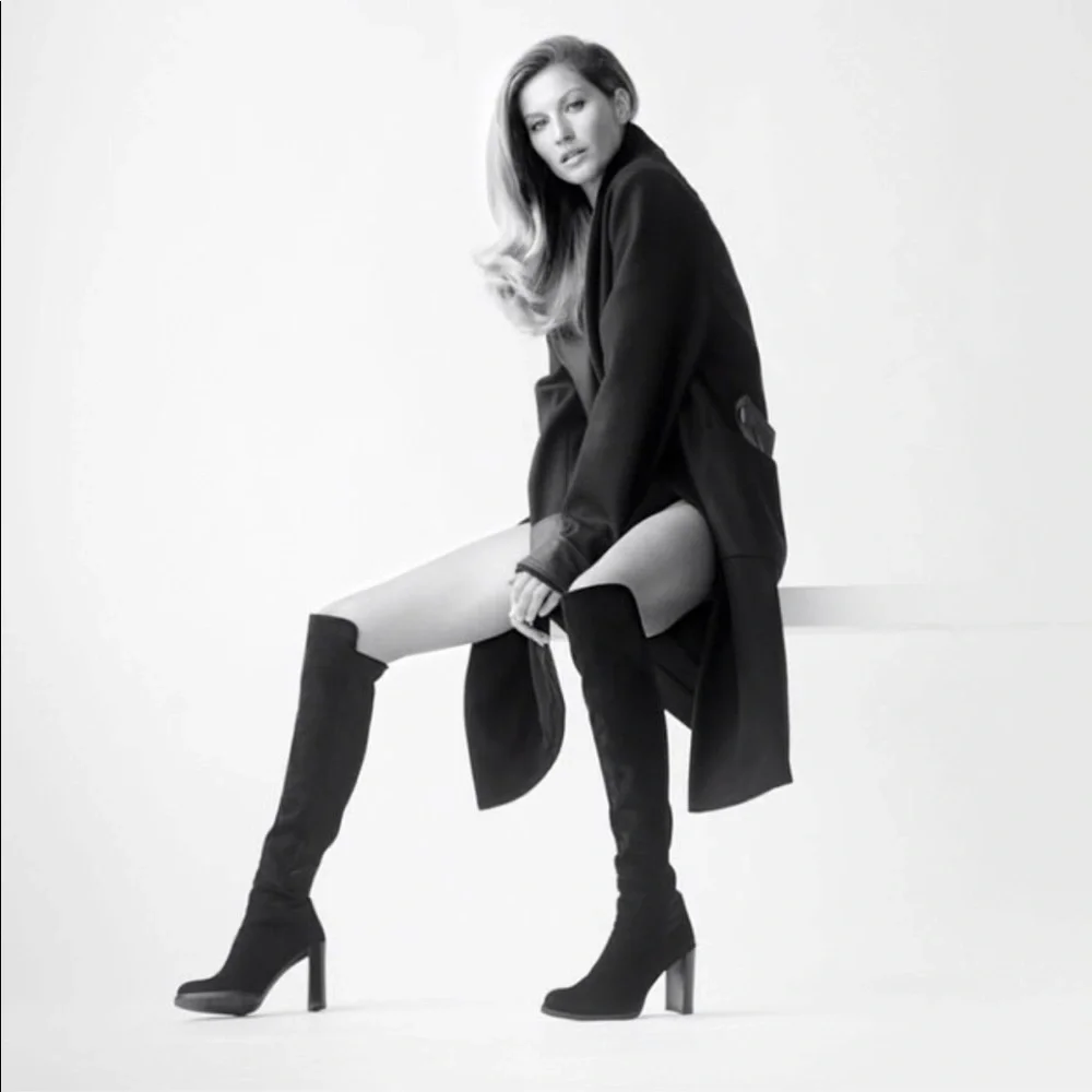 NWT Stuart Weitzman Allhyped Stretch Leather Boots